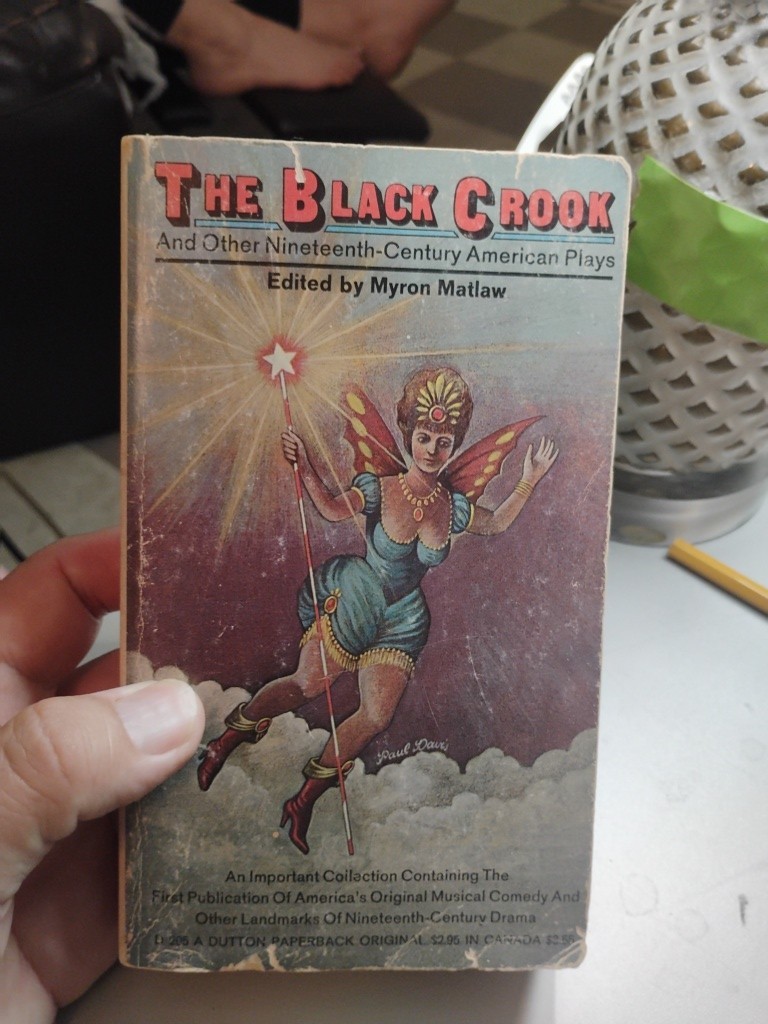 Vintage Paperback Book 1st Edition The Black Crook And Other 19th Century Plays