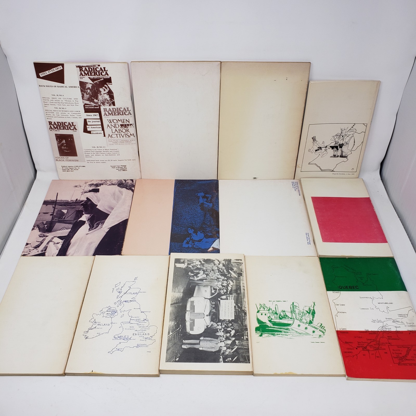 Lot of 22 Vintage RADICAL AMERICA Journals Leftist Labor History Trade Unions