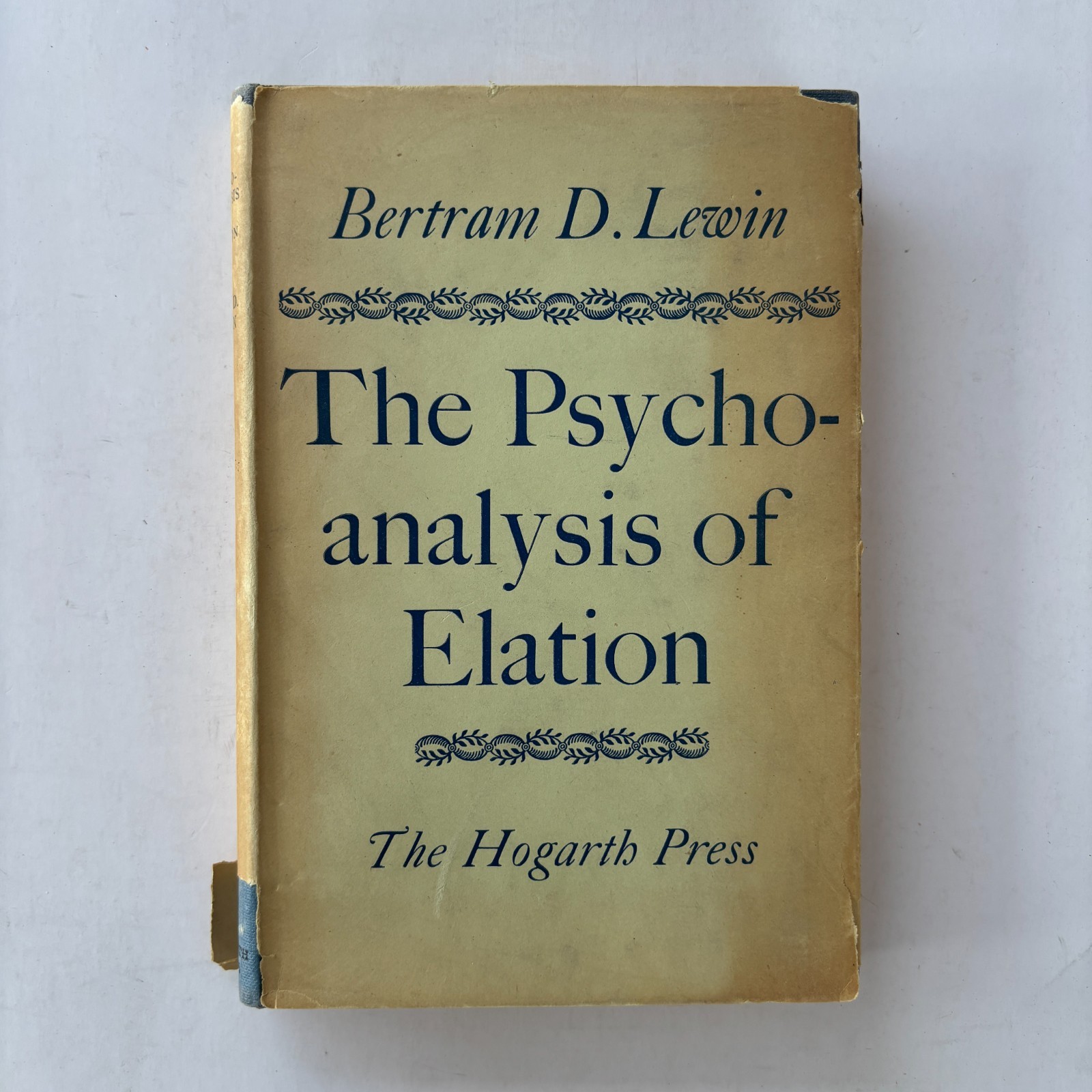 The Psychoanalysis of Elation by Bertram D. Lewin The Hogarth Press 1951 UK