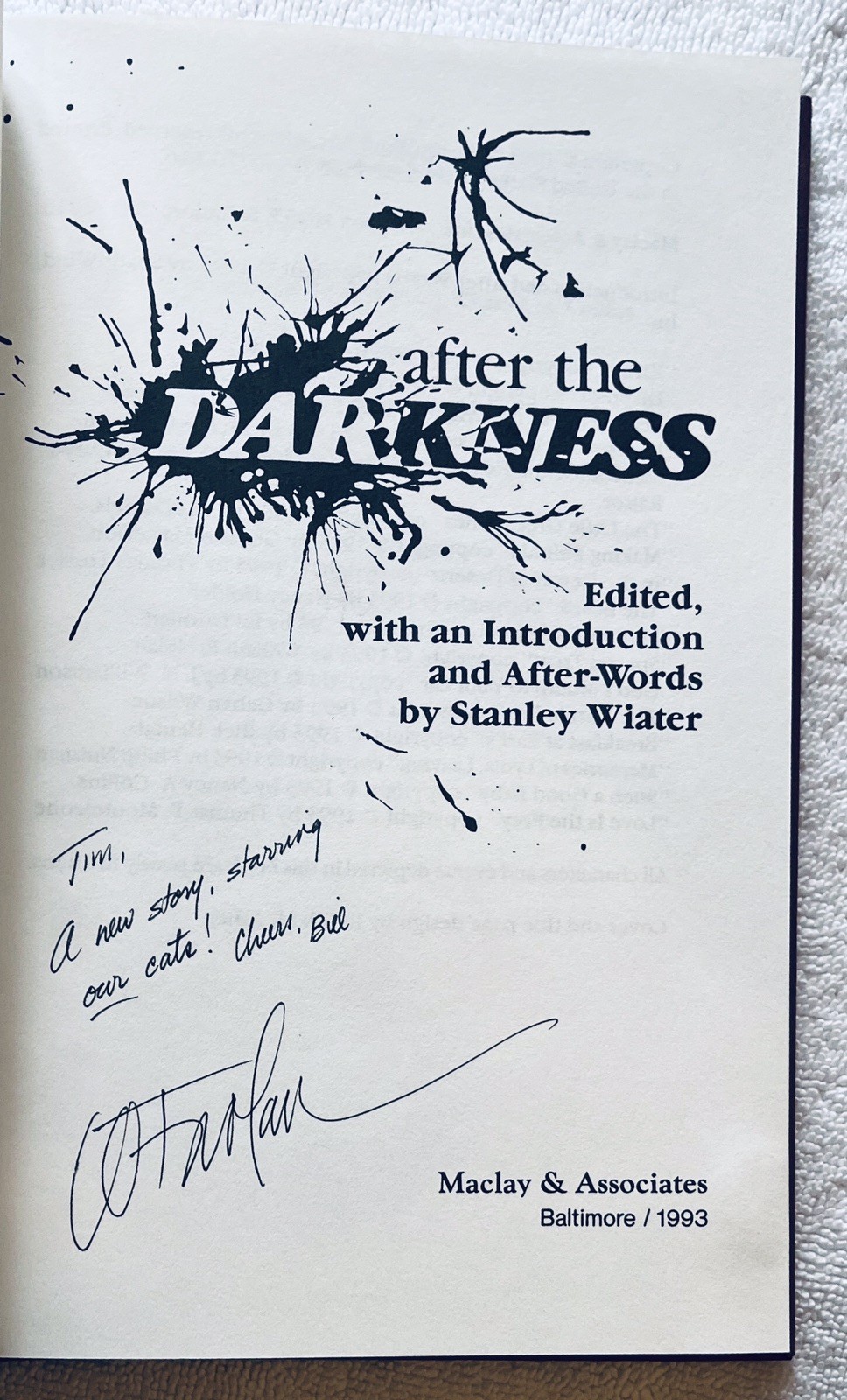 After The Darkness ~ Signed By 18 ~ 1st Ed ~ Presentation Copy W/ Slipcase New