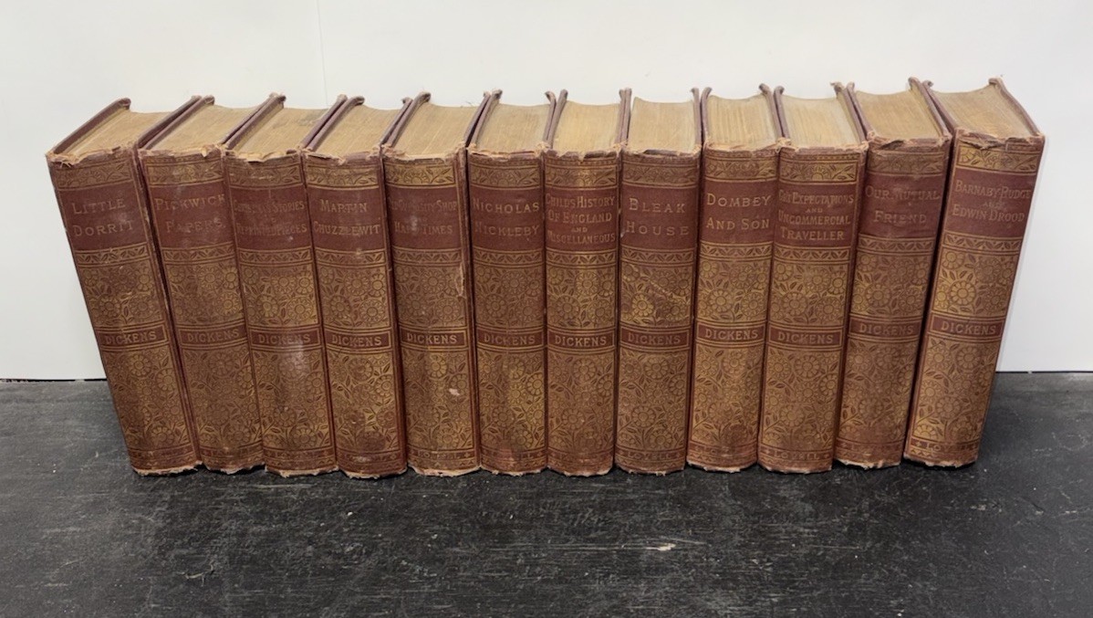 Charles Dickens Works 12 Volume Set John Lovell Co Publishers late 1800s Stories