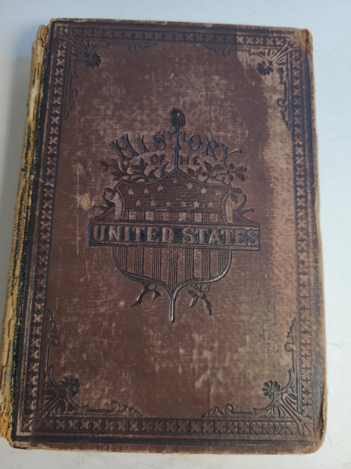 1880 Grammar School Ed HC Book History of the United States John Clark Ridpath