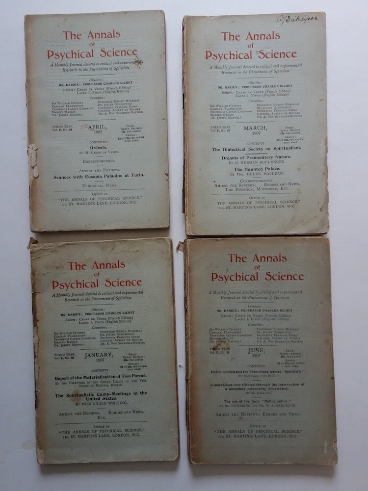 RARE Annals of Psychical Science 1907 Journal of Spiritism Occult Metaphysical