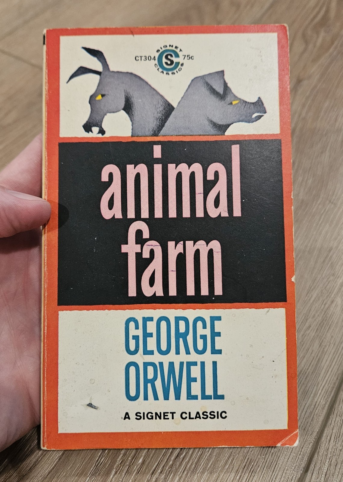 George Orwell Animal Farm Signet Classic 28th Printing Student Copy Vintage PB