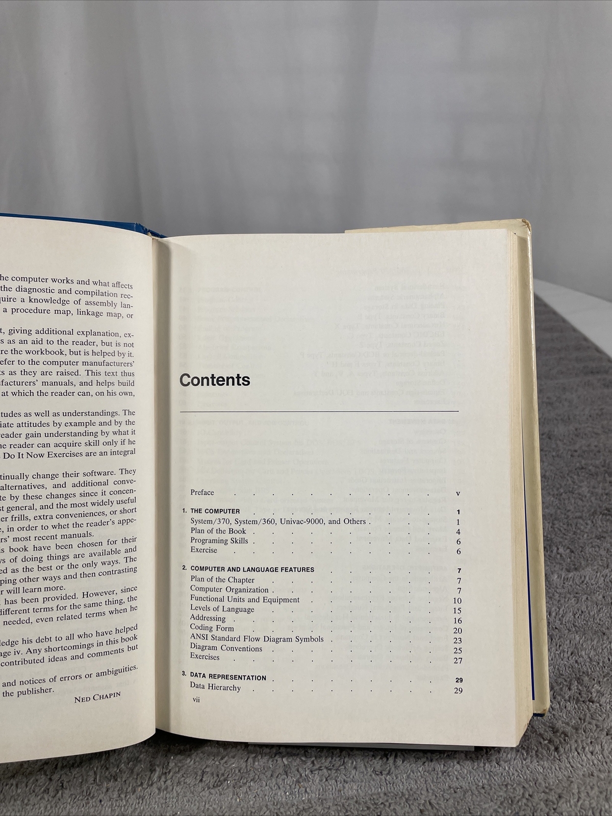 360/370 Programing In Assembly Language By Ned Chapin Hardcover Dust Jacket 1973