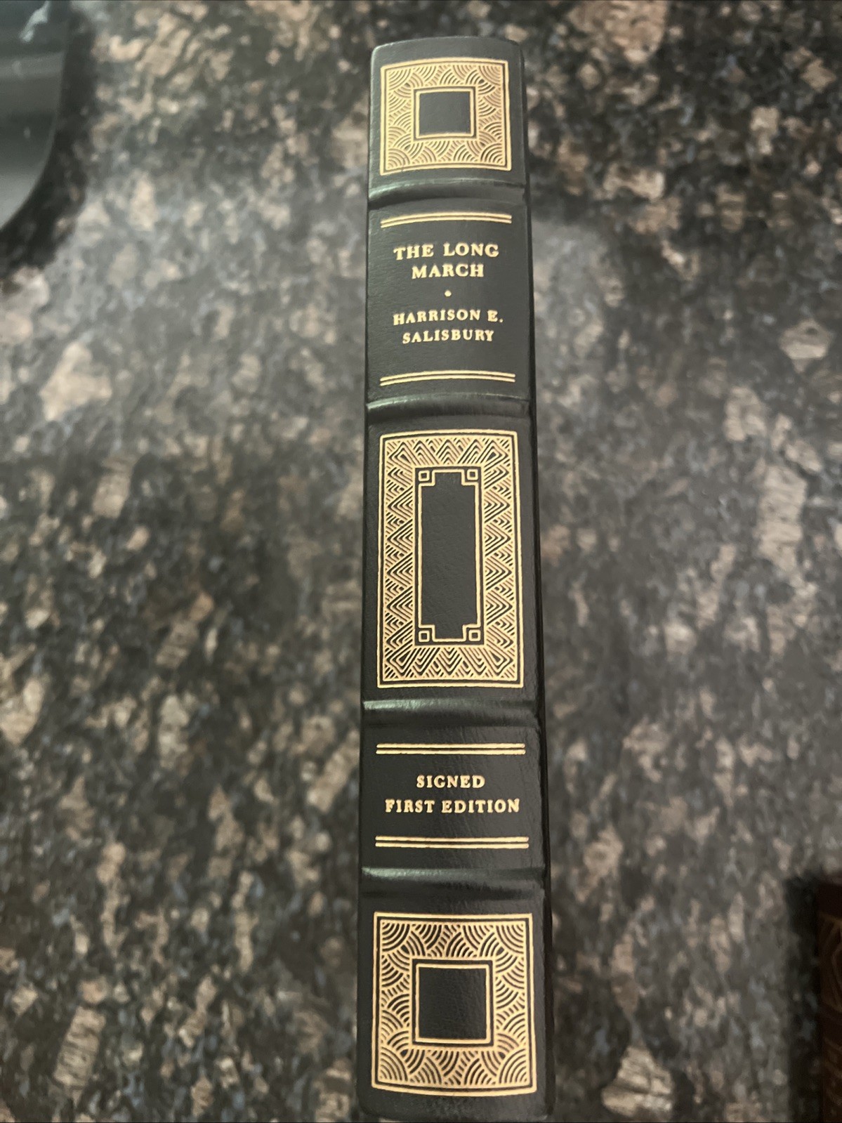 The Long March By Harrison E. Salisbury SIGNED 1st Edition THE FRANKLIN LIBRARY