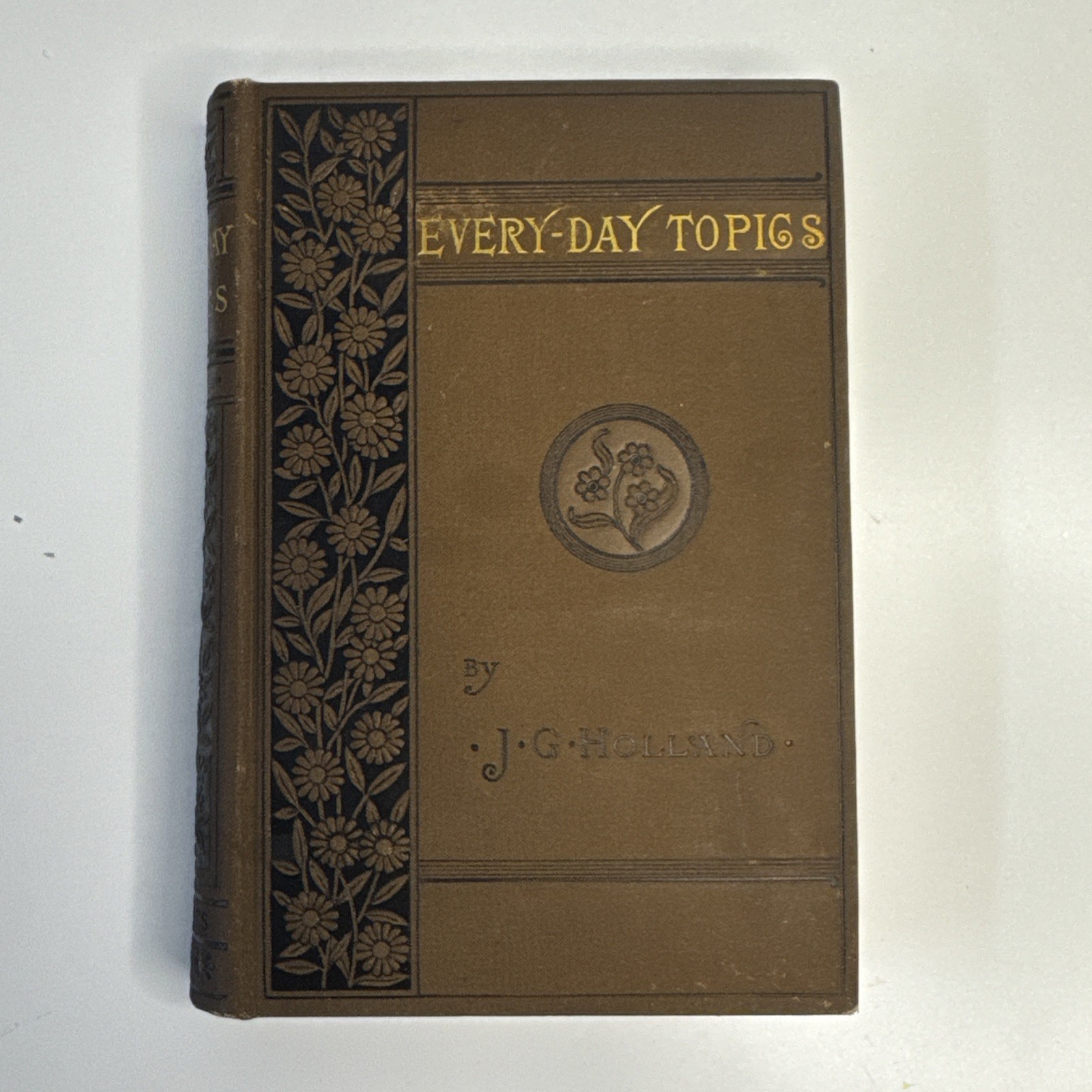 Every-Day Topics A Book of Briefs by J. G. Holland 1882 Politics Manners