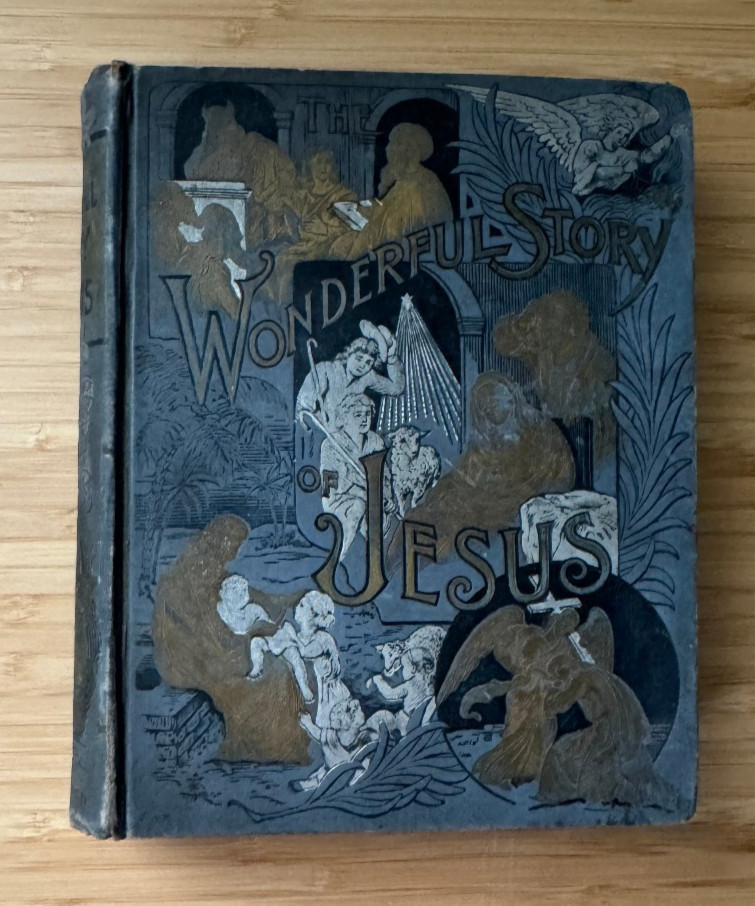 The Wonderful Story of Jesus 1890 200 Youth Children’s Christianity Art Bible