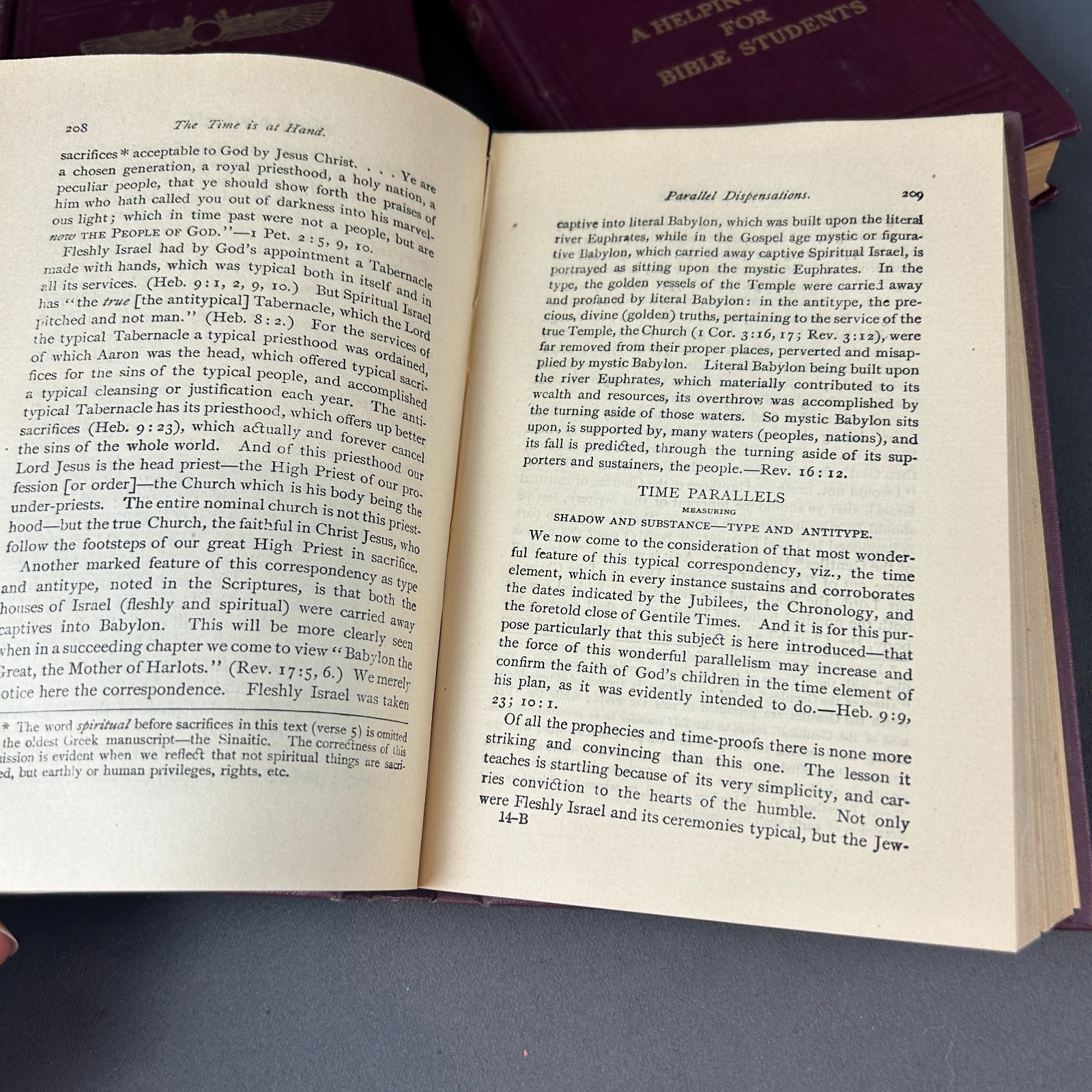 1916 Studies In The Scriptures Russell Watchtower Wing Globe Lot Set 1 thru 3