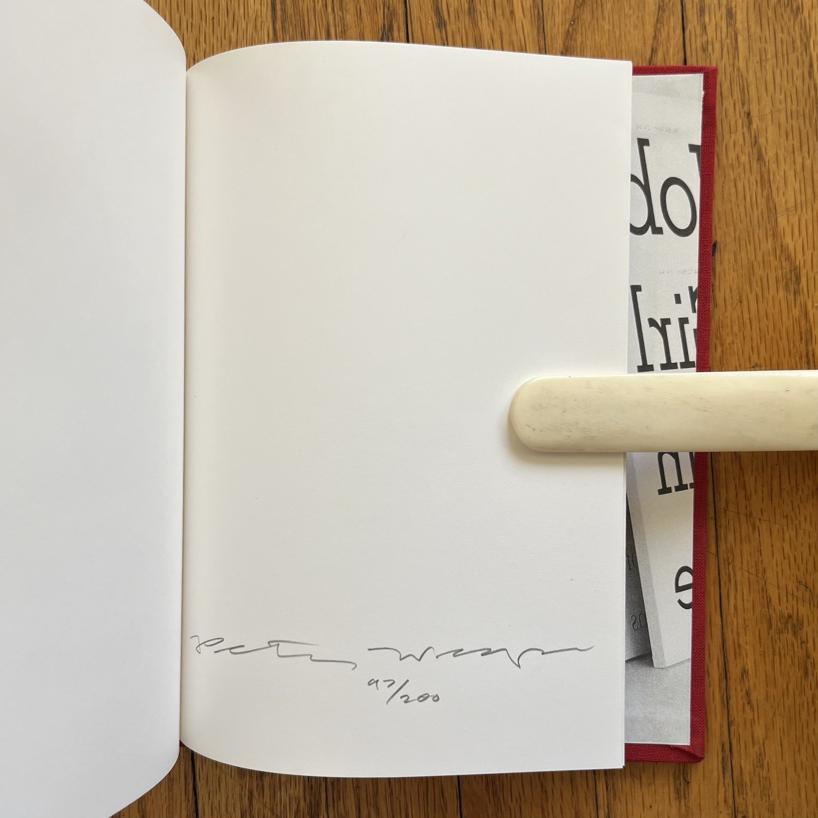 American Types (a) – Peter Wegner 1997 Signed Numbered Art Monograph Typography