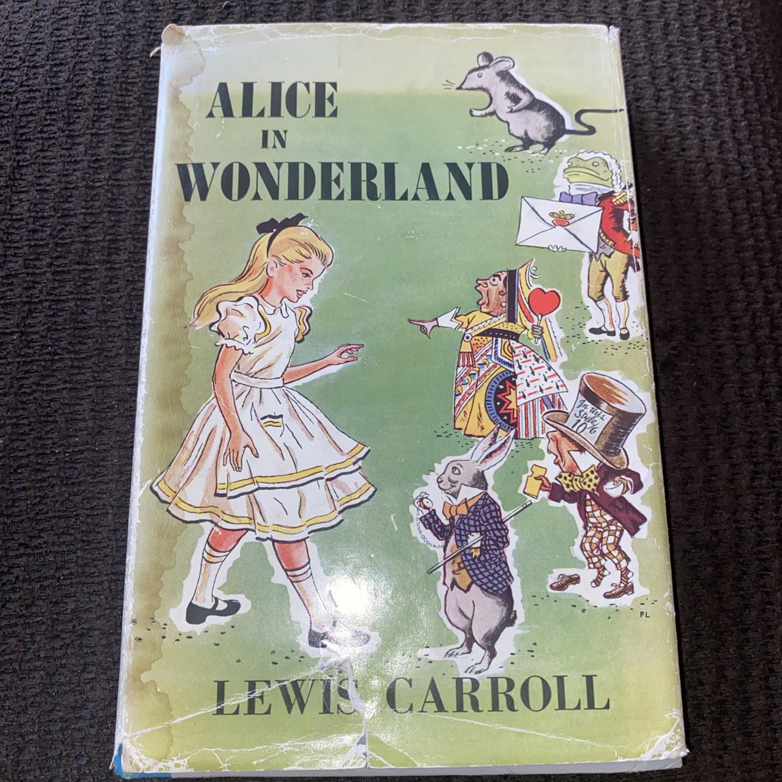 *Rare DJ* Alice In Wonderland Junior Deluxe Edition Carroll/ Tenniel- Vintage