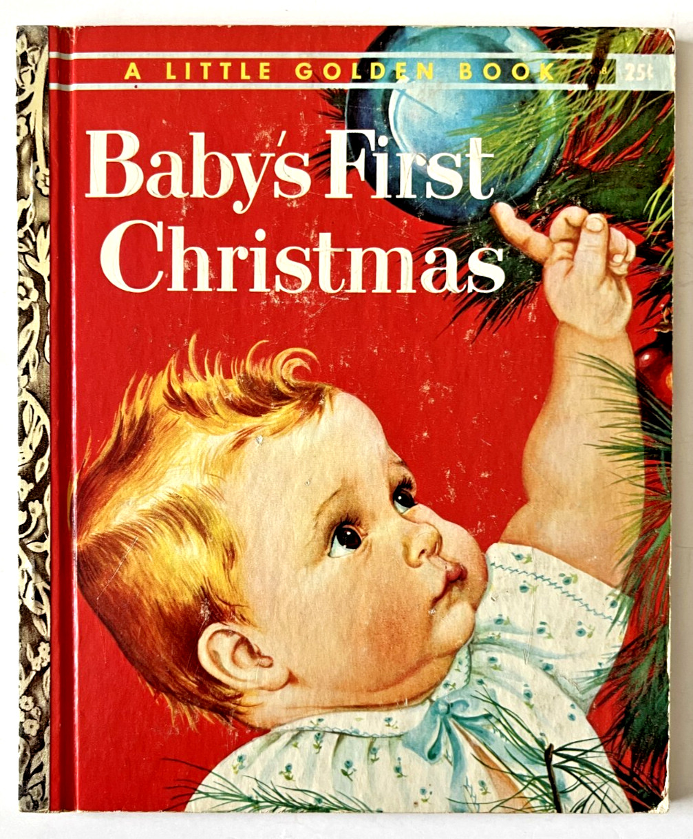 BABY’S FIRST CHRISTMAS ~ vintage Little Golden Book #368 ~ Eloise Wilkin