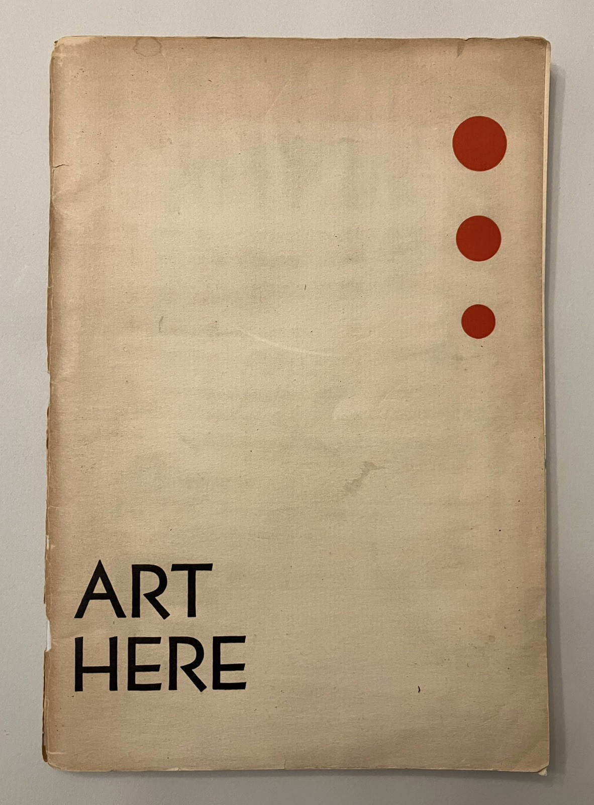 Early American Modern Art exhibition catalog, Art Here rare only one online 1937