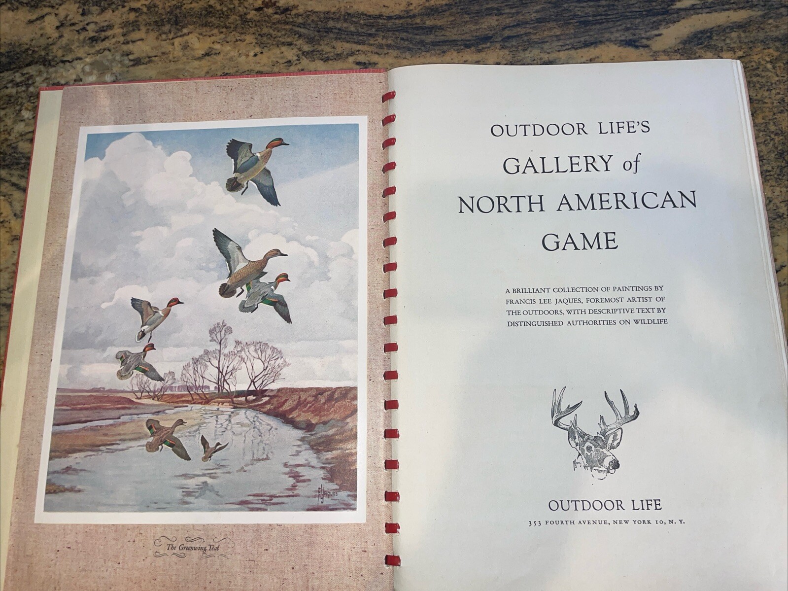 1946 OUTDOOR LIFE’S GALLERY OF NORTH AMERICAN GAME Paintings BY FRANCIS JAQUES
