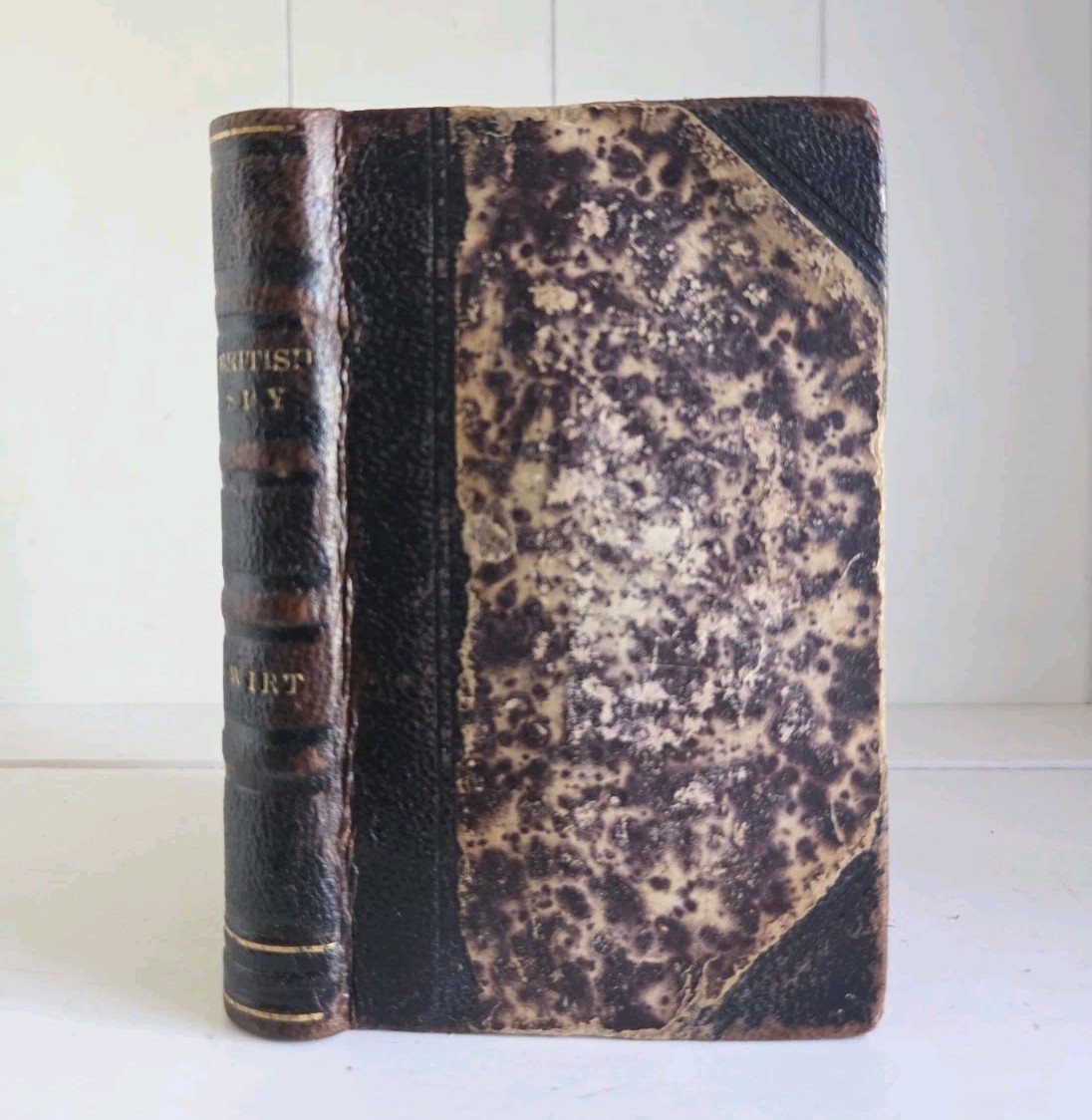 1817 RARE The Letters Of The British Spy By William Wirt Antique Leather History