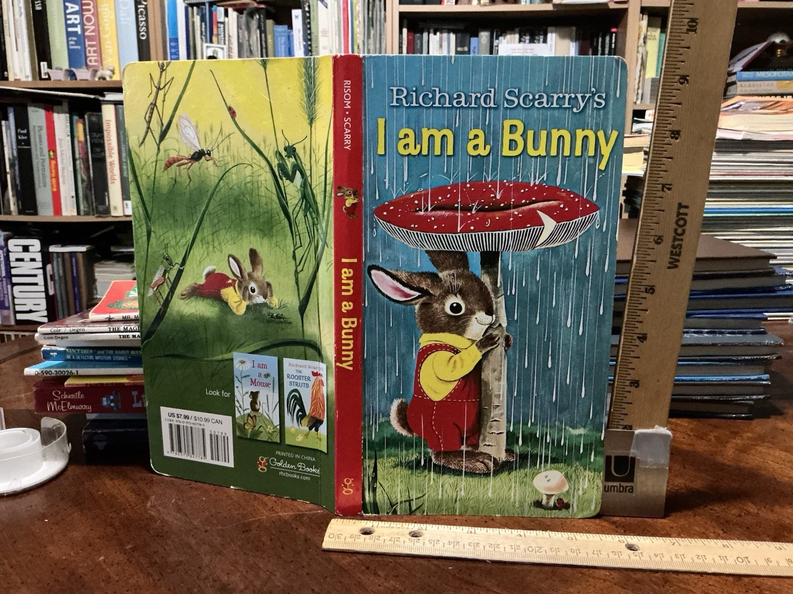 I Am A Bunny by Ole Risom and Richard Scarry Board Golden Sturdy Book 1991 HC VG