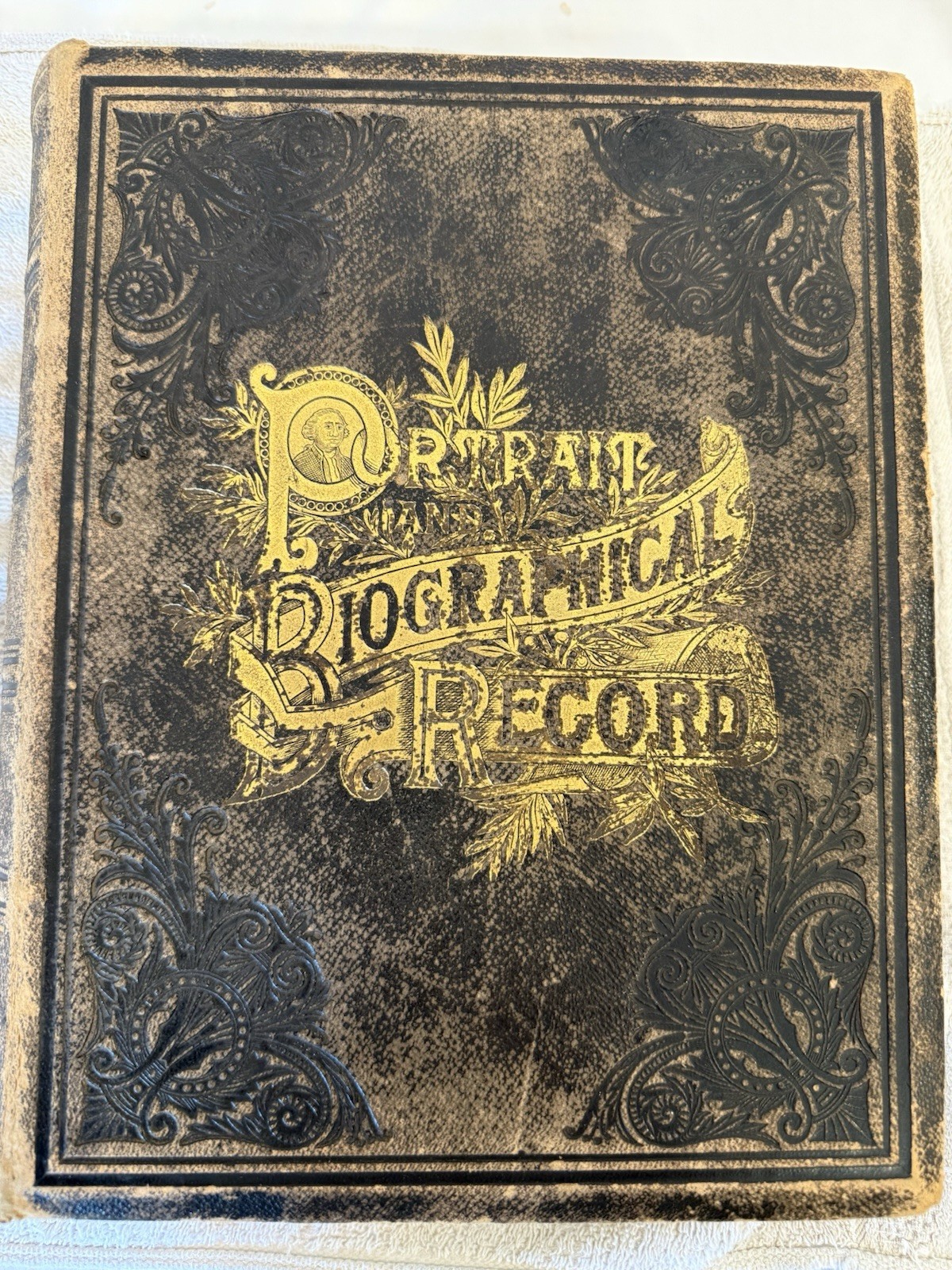 ANTIQUE MICHIGAN BOOK PORTRAIT BIOGRAPHICAL RECORD KALAMAZOO, ALLEGAN, VANBUREN