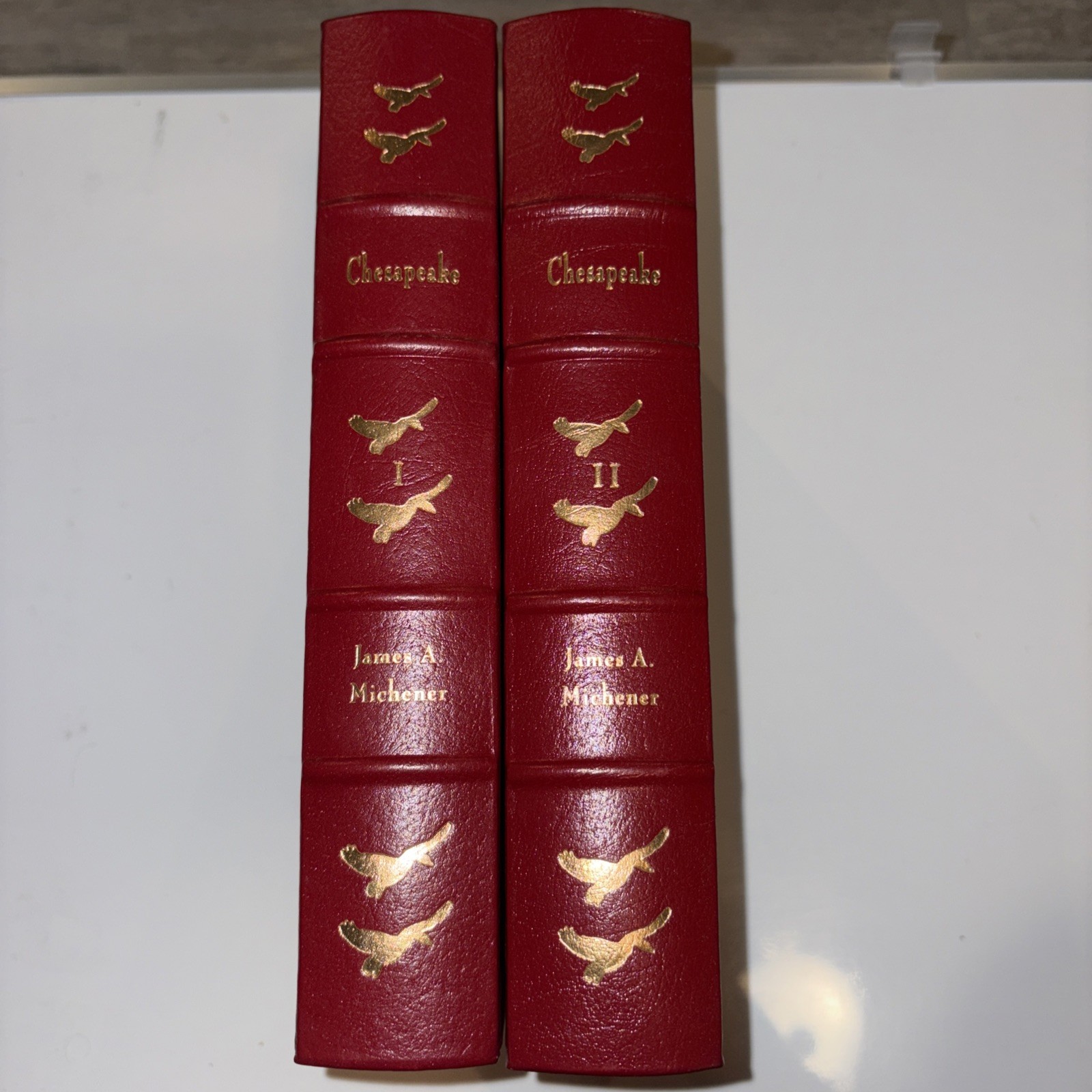 Chesapeake by James Michener Easton Press -Leather Bound 2 Volumes