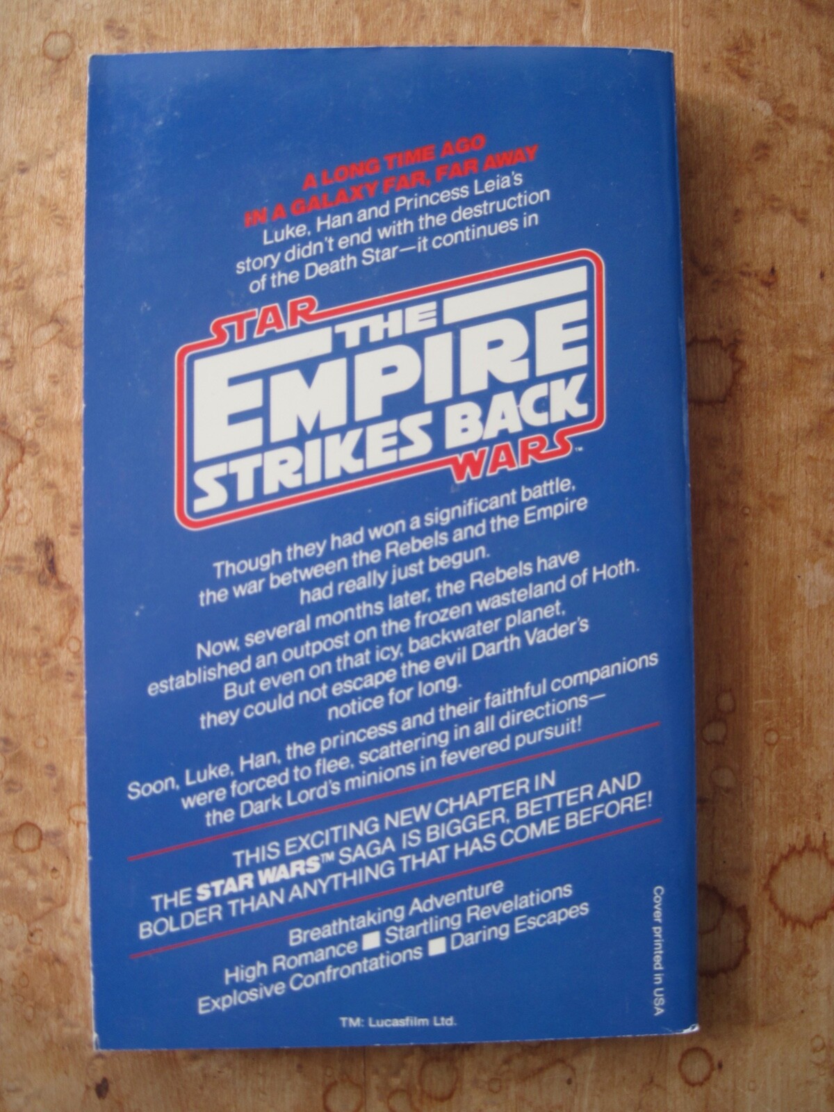 THE EMPIRE STRIKES BACK – SIGNED – 1980 – GEORGE LUCAS – STAR WARS – 1/1000 MINT