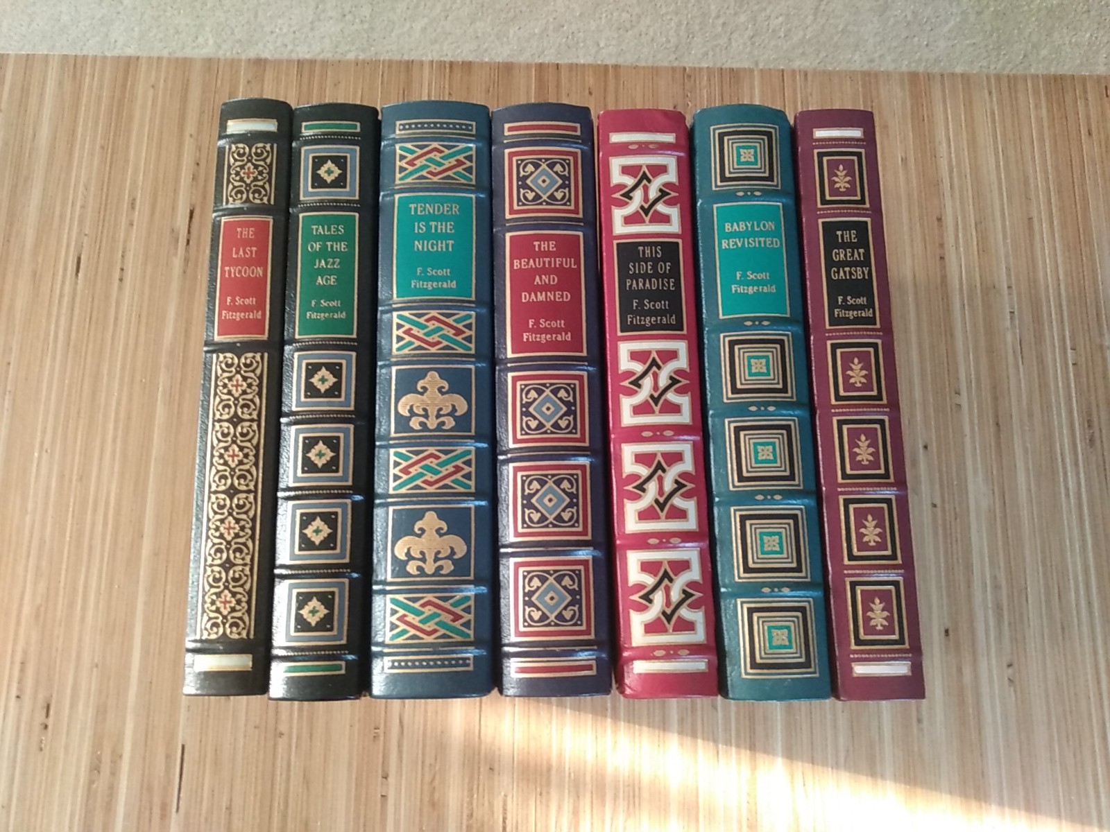 F. Scott Fitzgerald Set Easton Press Set Of 7 Great Gatsby Tender