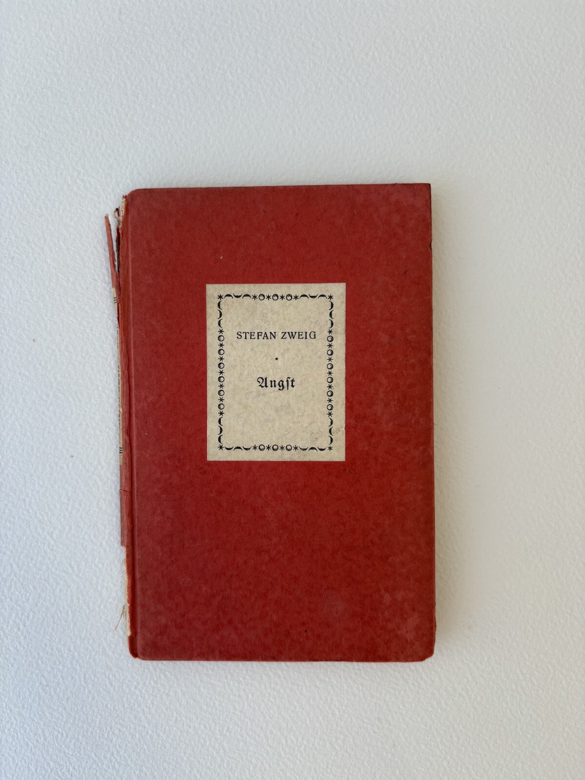 STEFAN ZWEIG Angst 1925 1st Reclam Leipzig Vintage German Novella HC