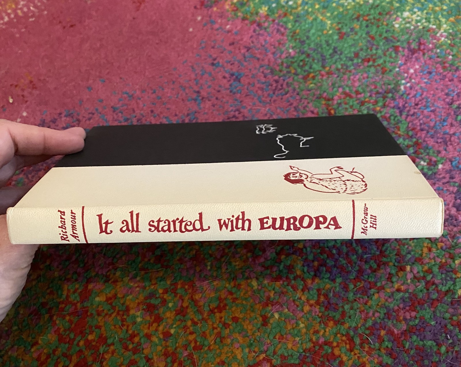 Signed 1955 First Edition It All Started With Europa Richard Armour HC/DJ