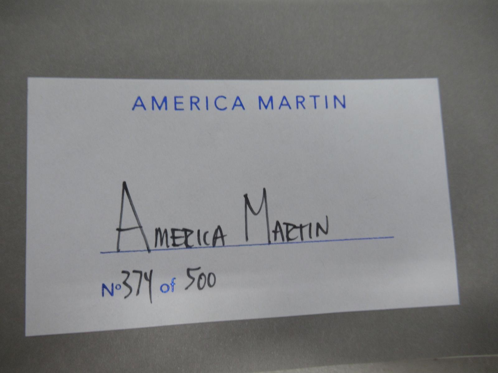 2013 signed 1st – YES – Art Book – AMERICA MARTIN rd20
