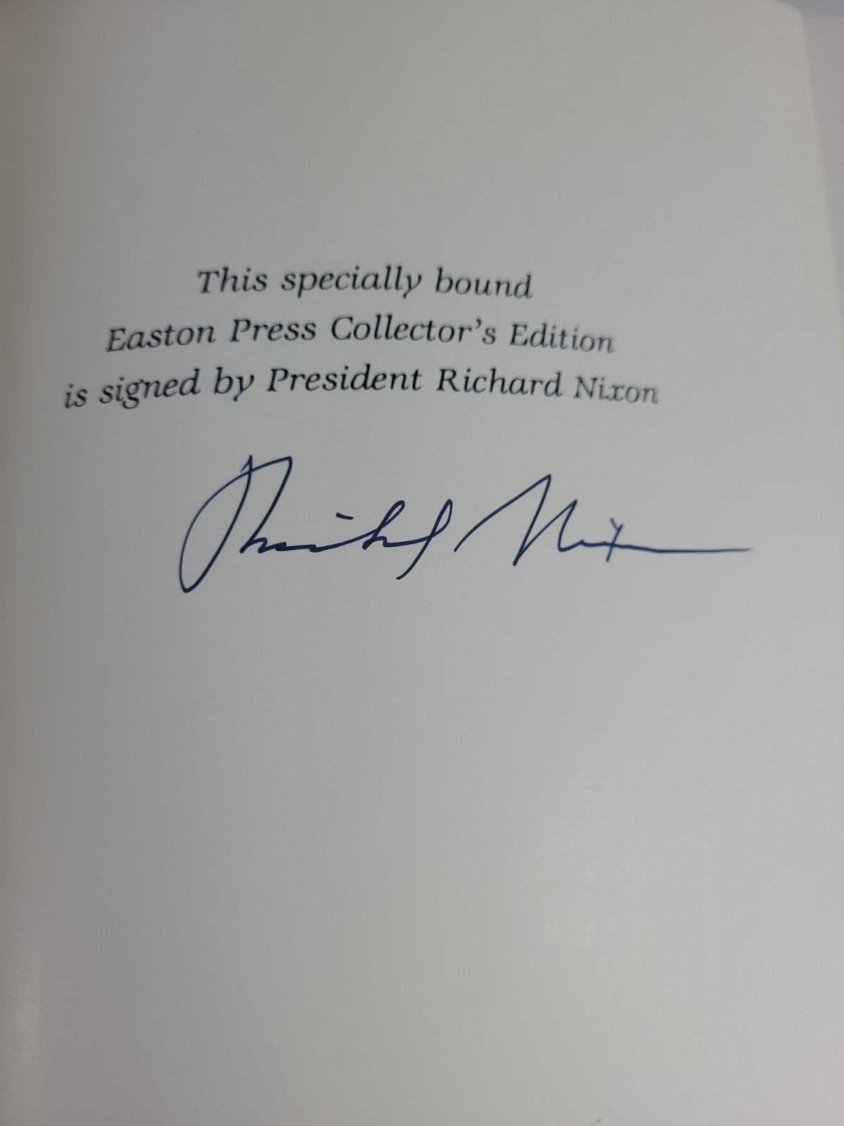 *SIGNED* Easton Press The Memoirs of Richard Nixon 1988 HC VGC Genuine Leather