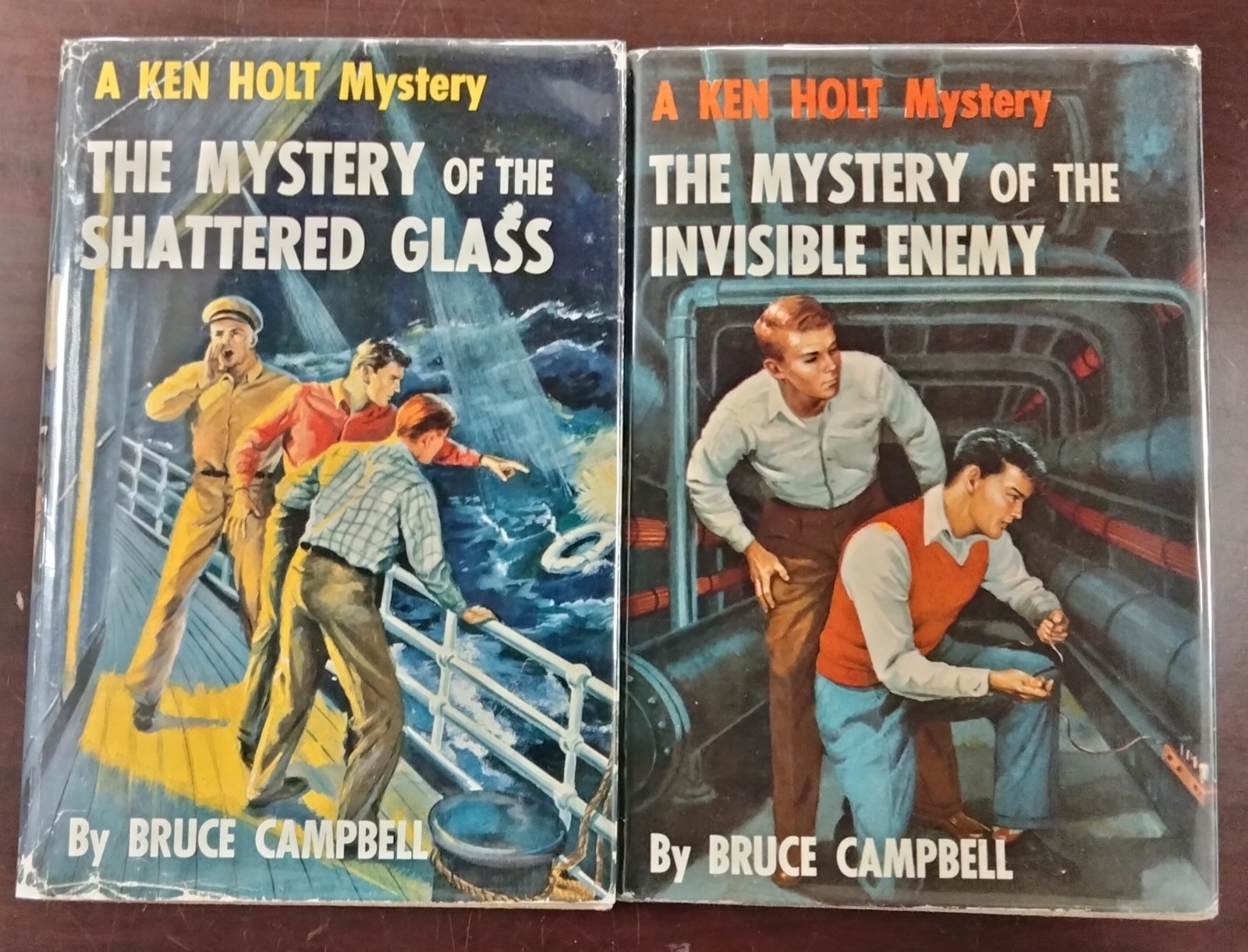 Ken Holt 2 Lot #13 & 14 Shattered Glass, Invisible Enemy similar to Hardy Boys