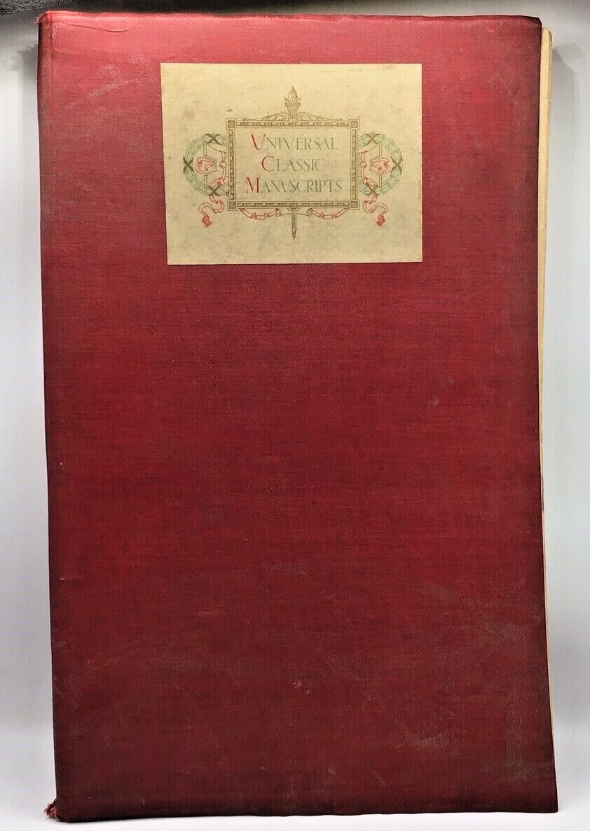 circa 1910 Universal Classic Manuscripts – M Walter Dunne Lg 17.5″ x 11.25″