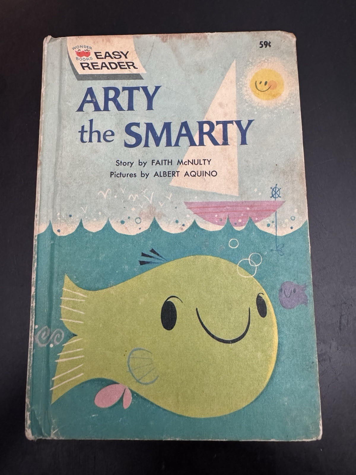 1962 Arty the Smarty Wonder Books Easy Reader HC Faith McNulty Albert Aquino 59¢