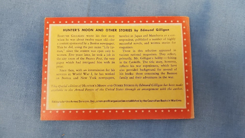 Armed Services Edition Hunter’s Moon 1055 Gilligan Very Good