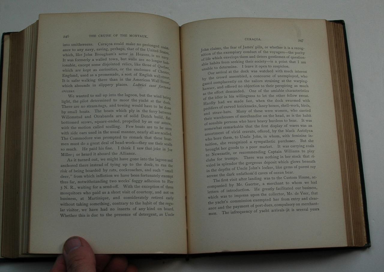 Rare 1885 Copy of The Cruise of the Montauk by James McQuade