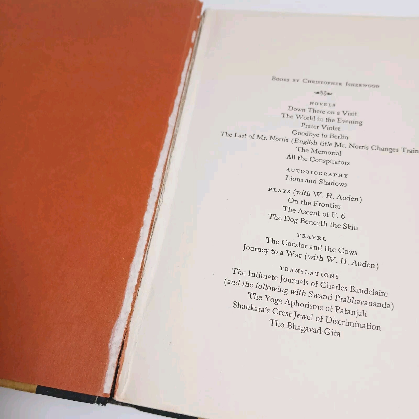 Down There On A Visit, Christopher Isherwood, 1962 Ex-Lib 1st American Edition