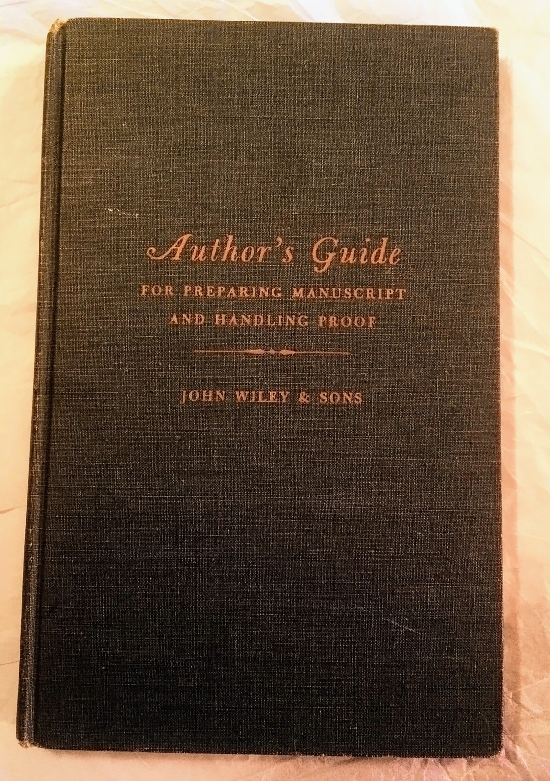 Author’s Guide By John Wiley & Sons For Preparing Manuscript And Handling Proof
