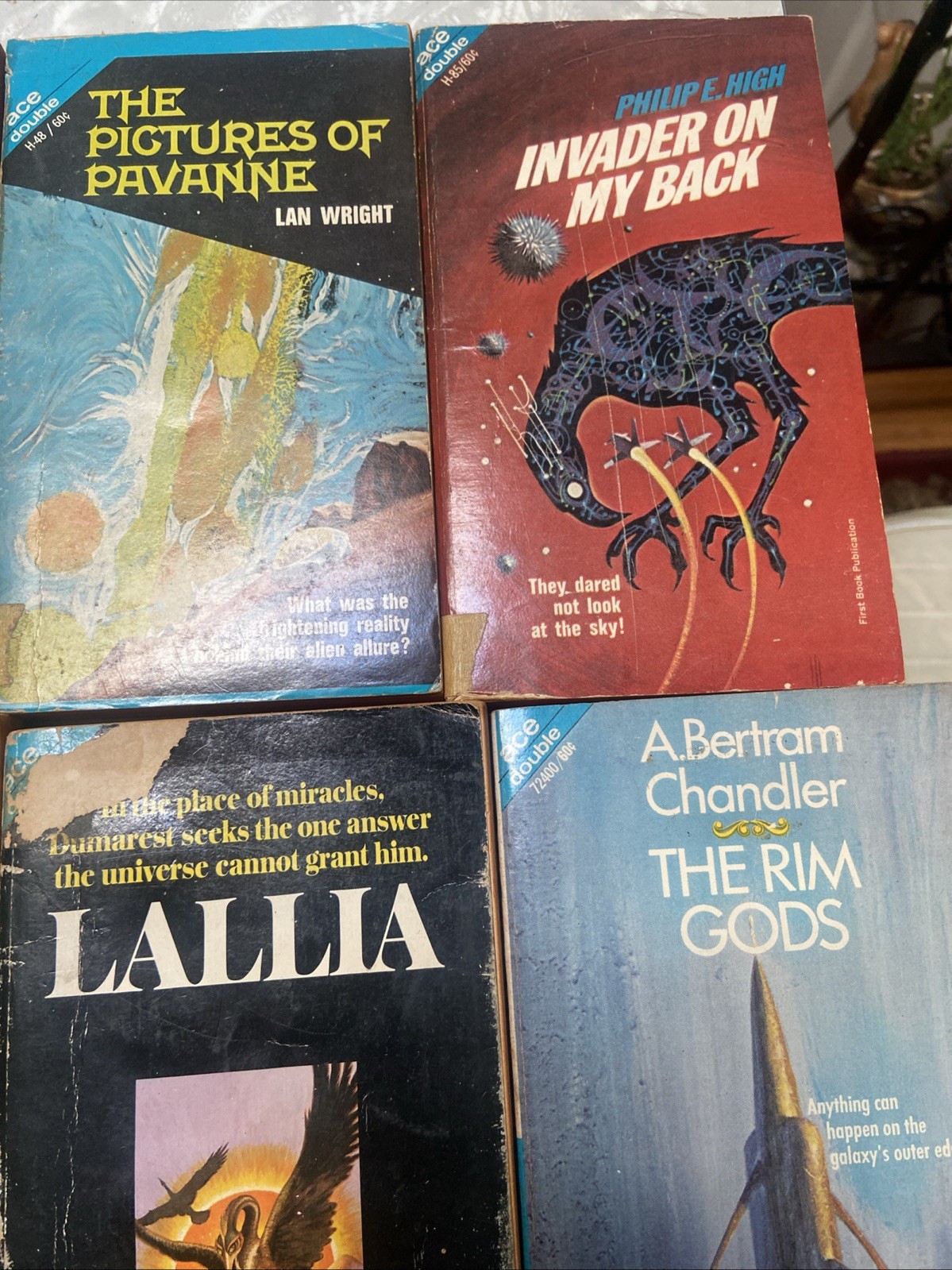 Vintage Ace Double Paperbacks SCI-FI lot of 24 science fiction novels 1960s