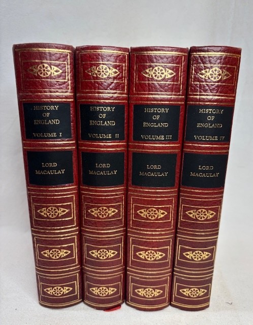 History of England, Lord Macaulay Heron Heirloom edition 4 vols. 1967 leather