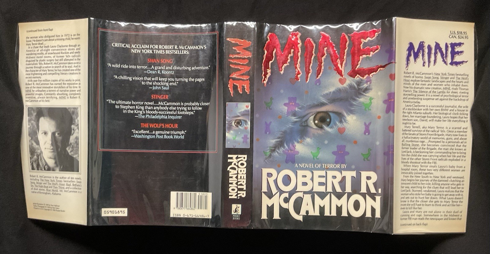 Mine by Robert McCammon (1990) Signed/Inscribed Hardcover First Edition VG Cond