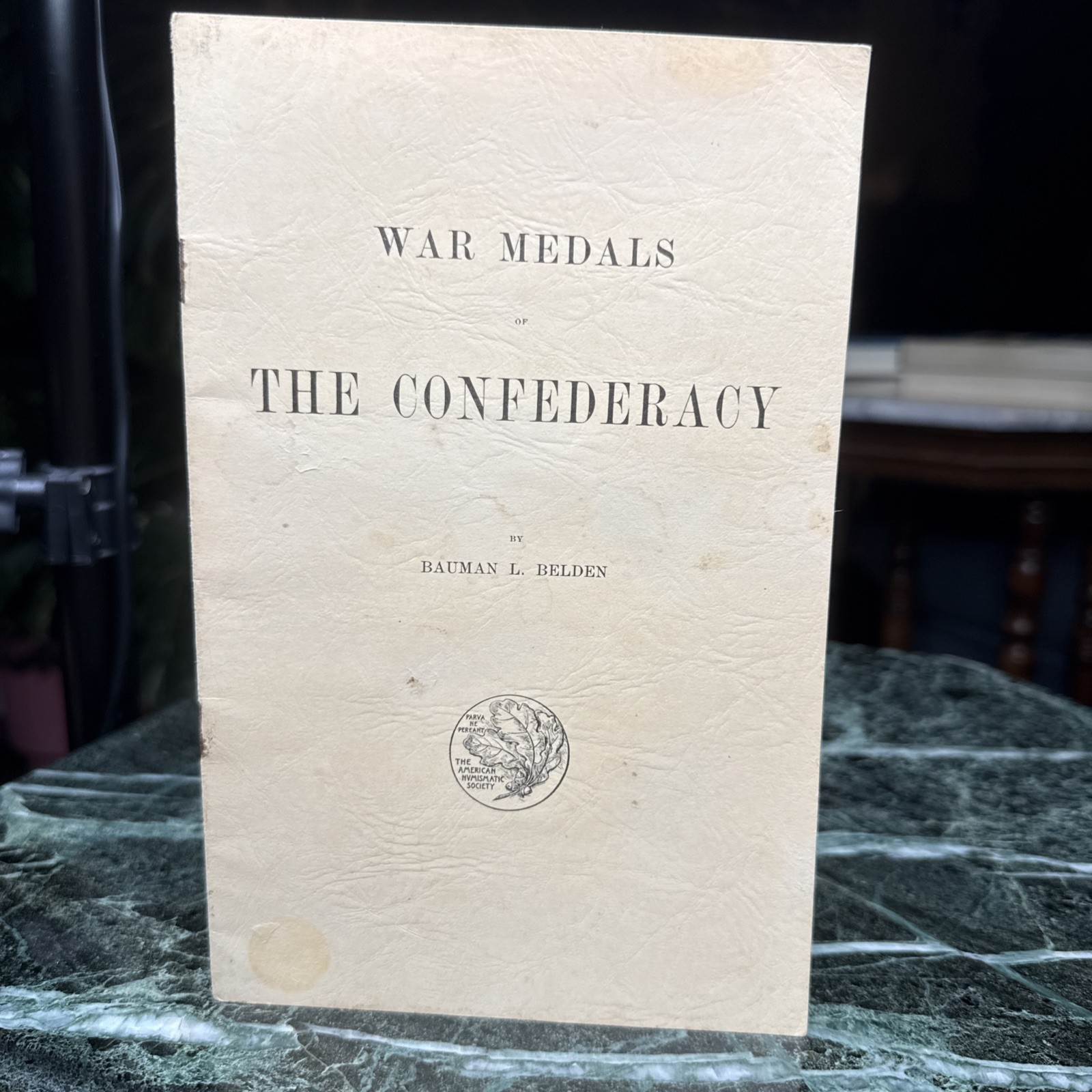 Antique 1st Edition 1915 War Medals of the Confederacy Bauman L. Belden Book