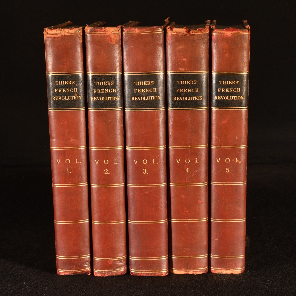 1838 5vols The History of the French Revolution M A Thiers Frederick Shoberl …