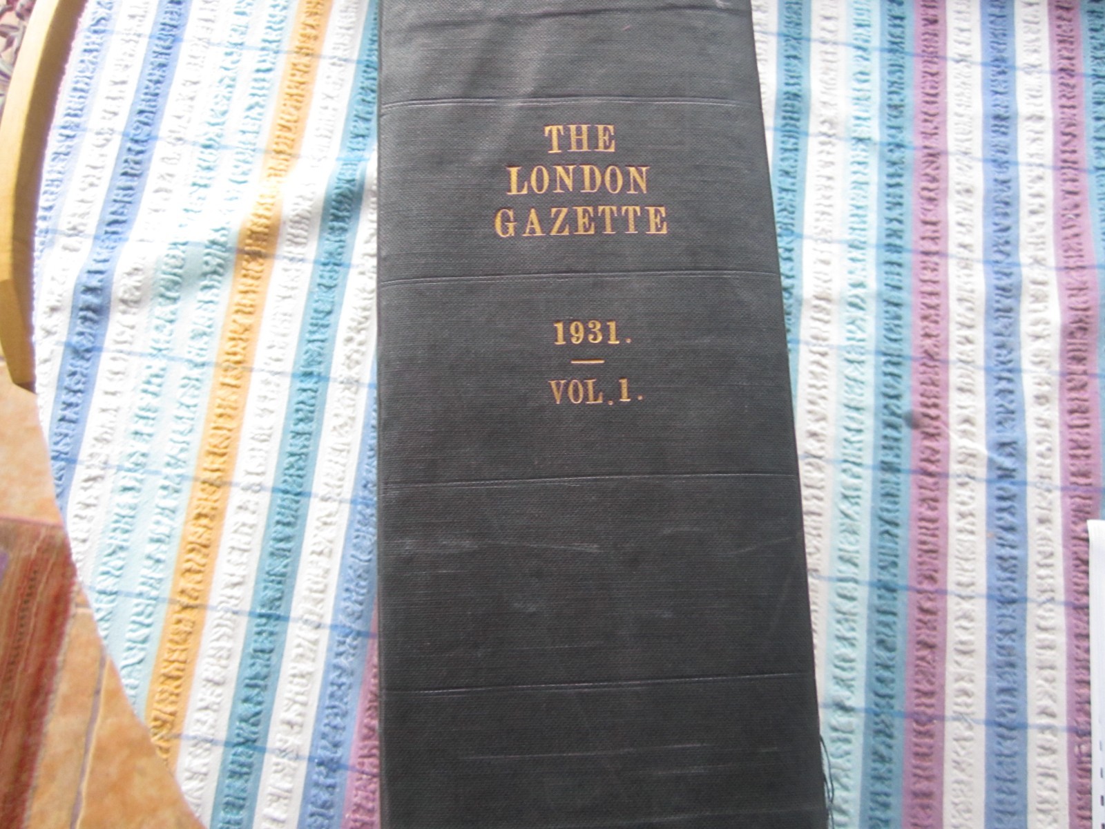The London Gazette newspaper BOUND VOLUME vol 1 1931