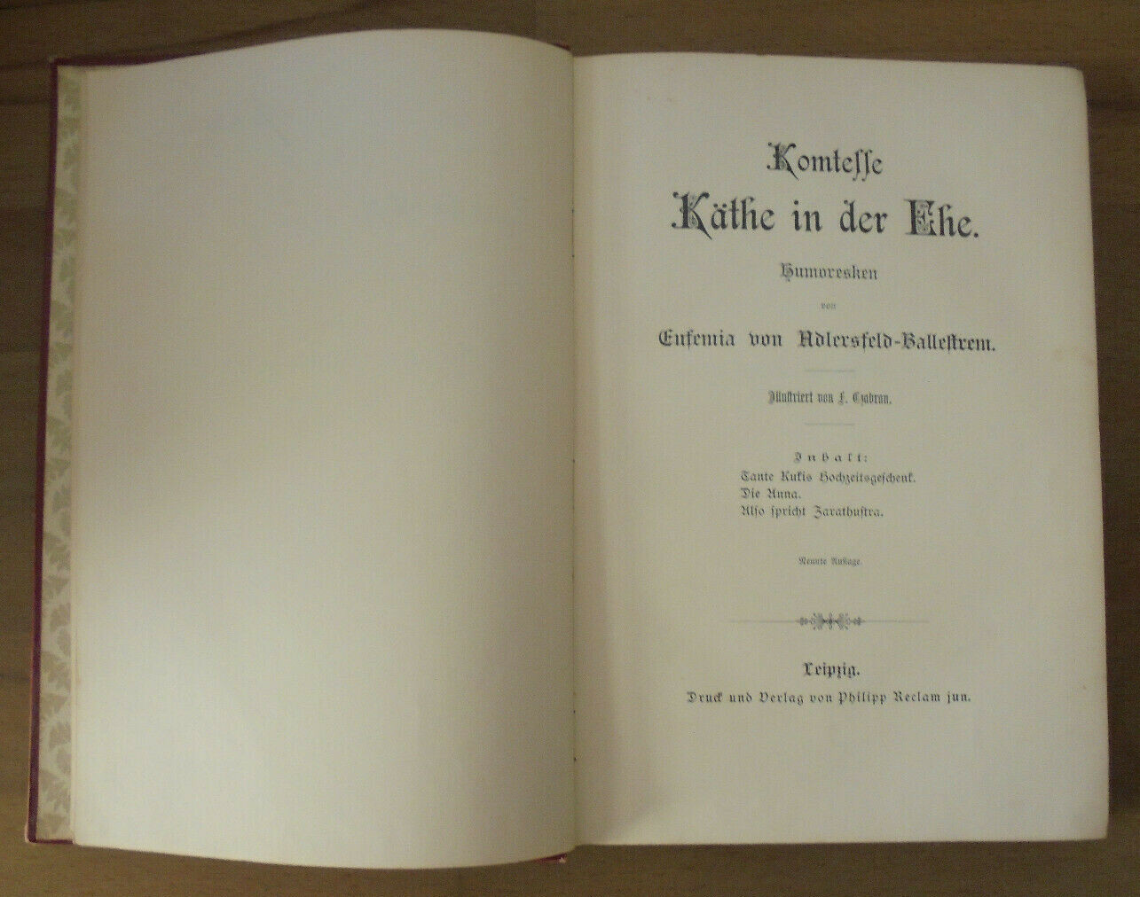 Countess Käthe in marriage, Adlersfeld-Ballestrem, Phill. Reclam Leipzig, around 1900
