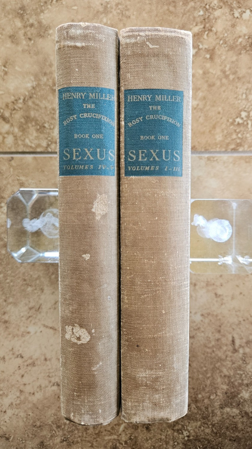 HENRY MILLER The Rosy Crucifixion SEXUS Vol.s 1-6 Obelisk Press 1949 #1589/3000