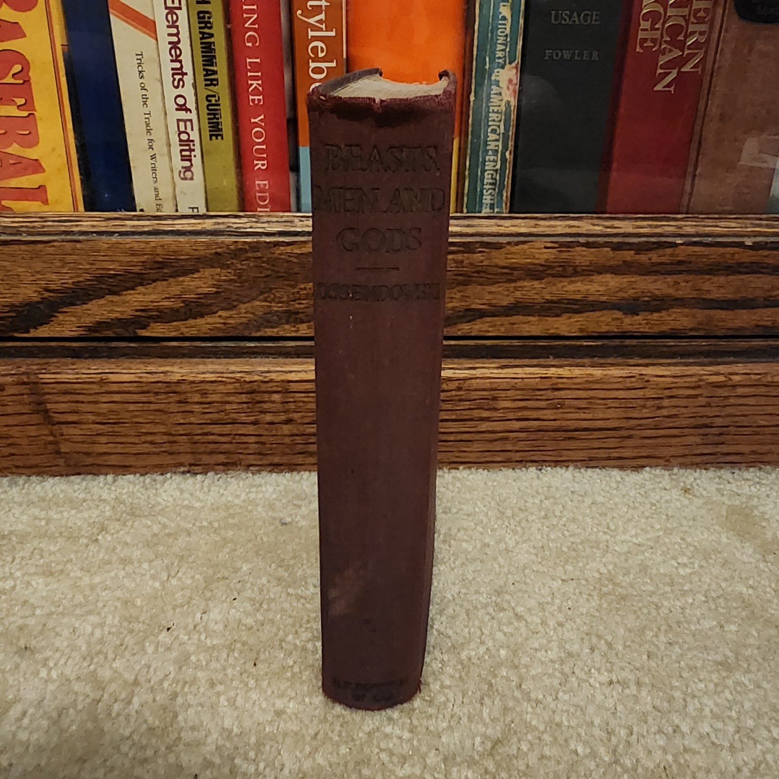 BEASTS, MEN AND GODS Ferdinand Ossendowski 1926 1st Edition 30th Printing