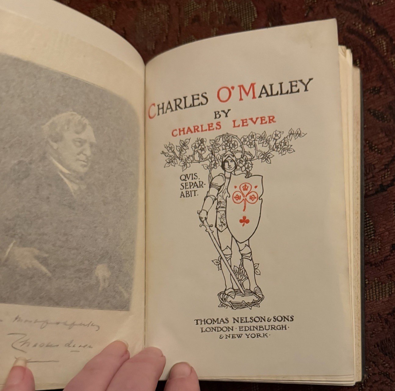 Vintage “Charles O’Malley” By Charles Lever Published By Thomas Nelson And Sons