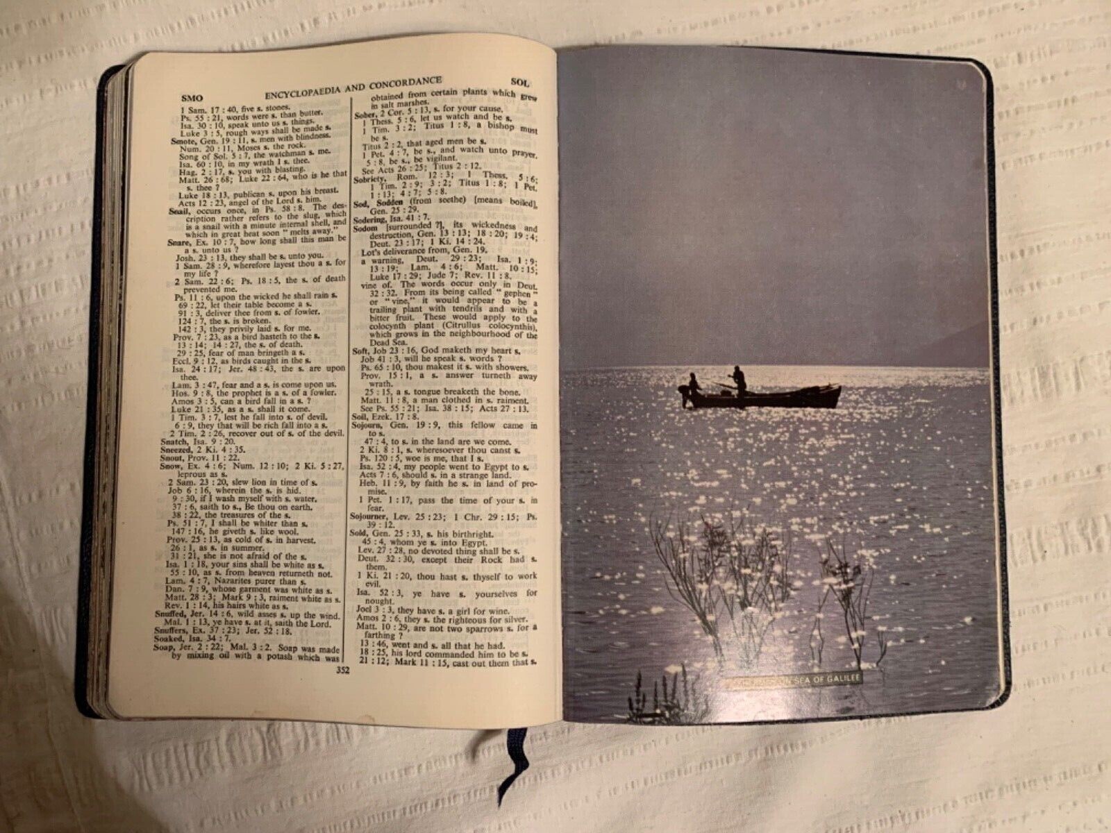 The Bible Reader’s Encyclopaedia and Concordance Rev W M Clow D.D. Leather 1962