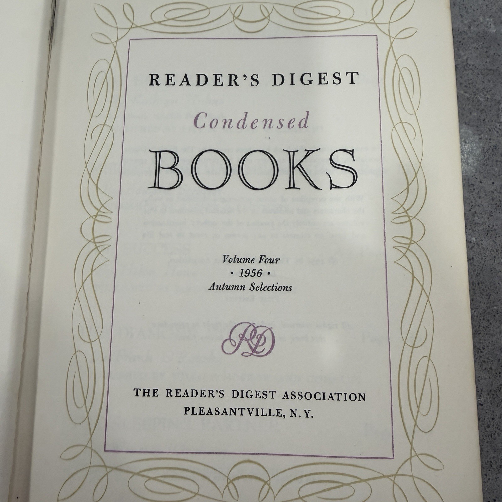 Reader’s Digest Condensed Books Volume 4 1956 First Edition Collection