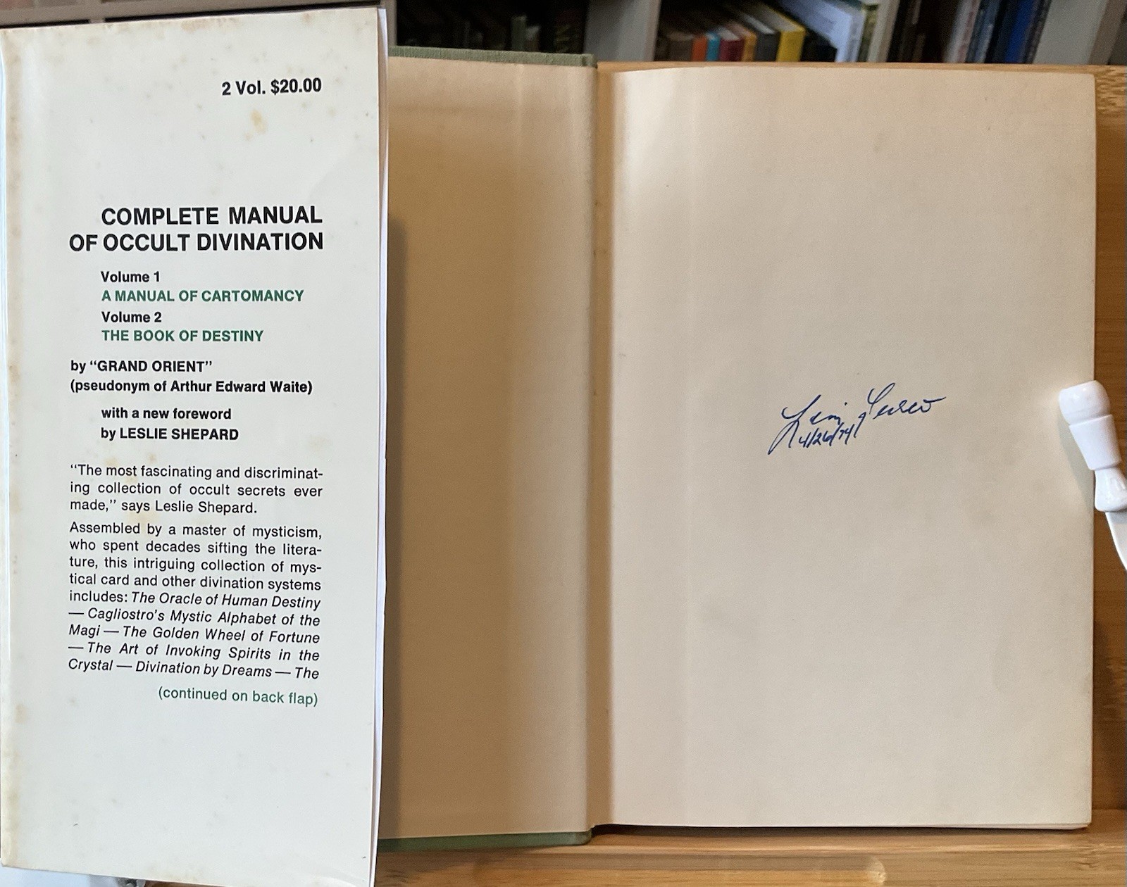 Complete Manual of Occult Divination A Manual of Cartomancy by AE Waite