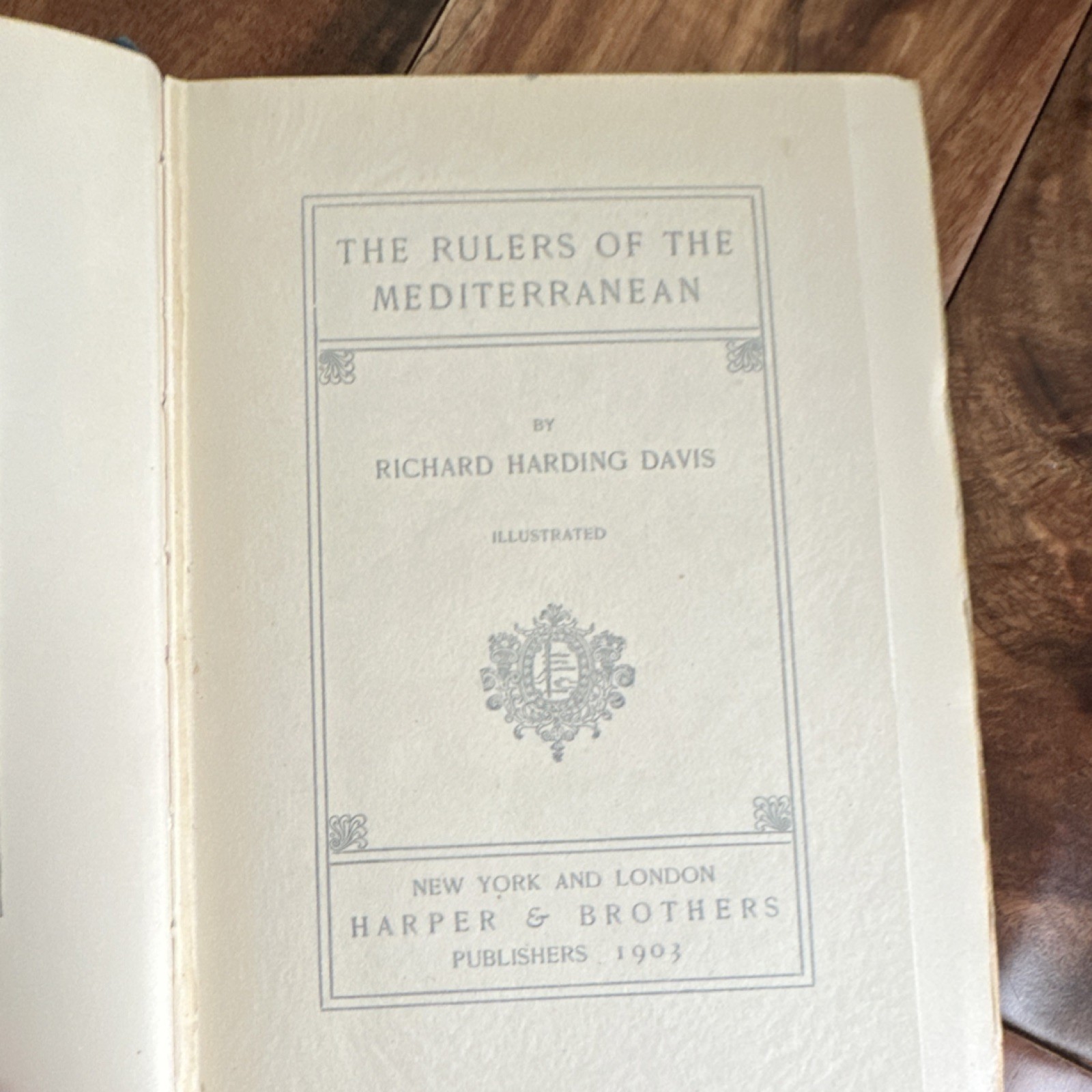 Richard Harding Davis The Rulers of the Mediterranean Cloth HC Illustrated 1903