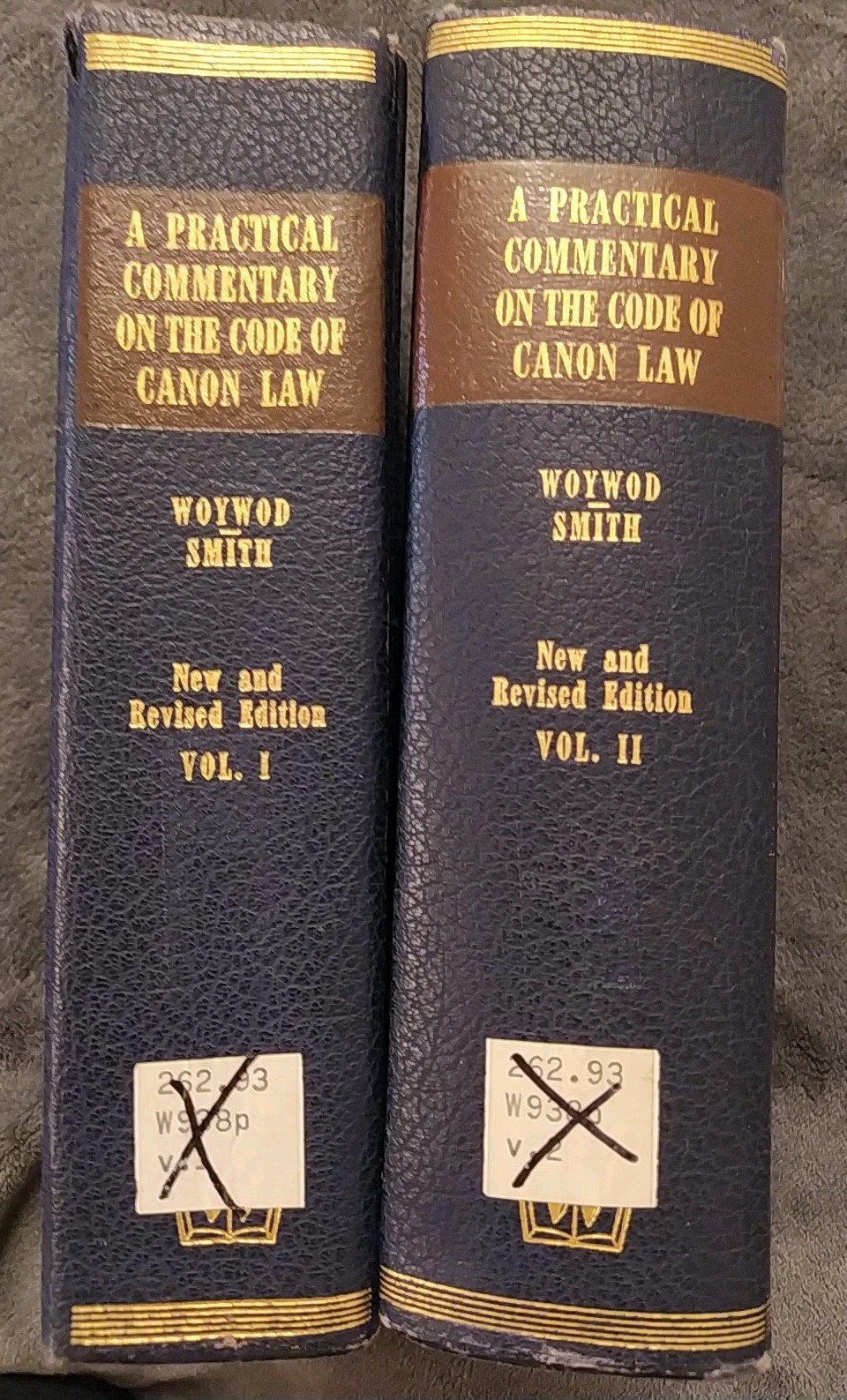 Practical Commentary on the Code of Canon Law Woywod Smith 1948 V I & II